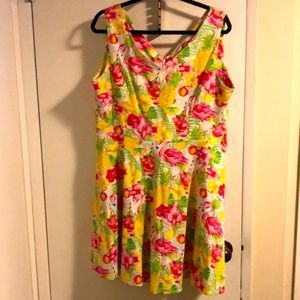 Summer tropical dress.